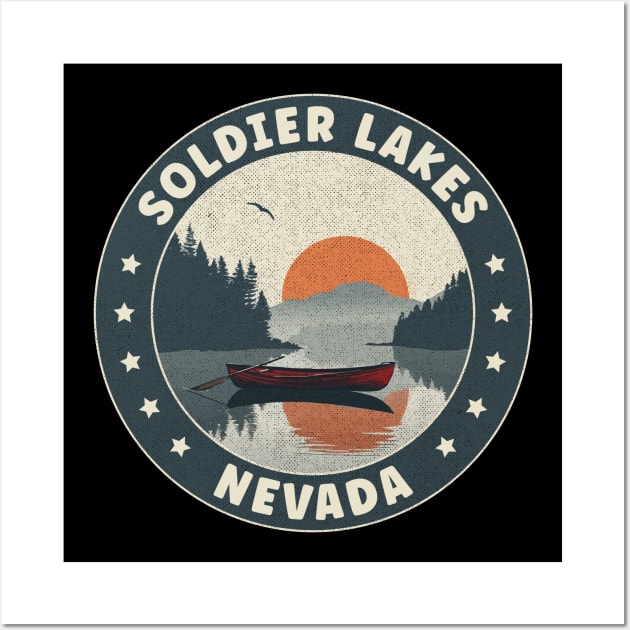 Soldier Lakes Nevada Sunset Wall Art by turtlestart